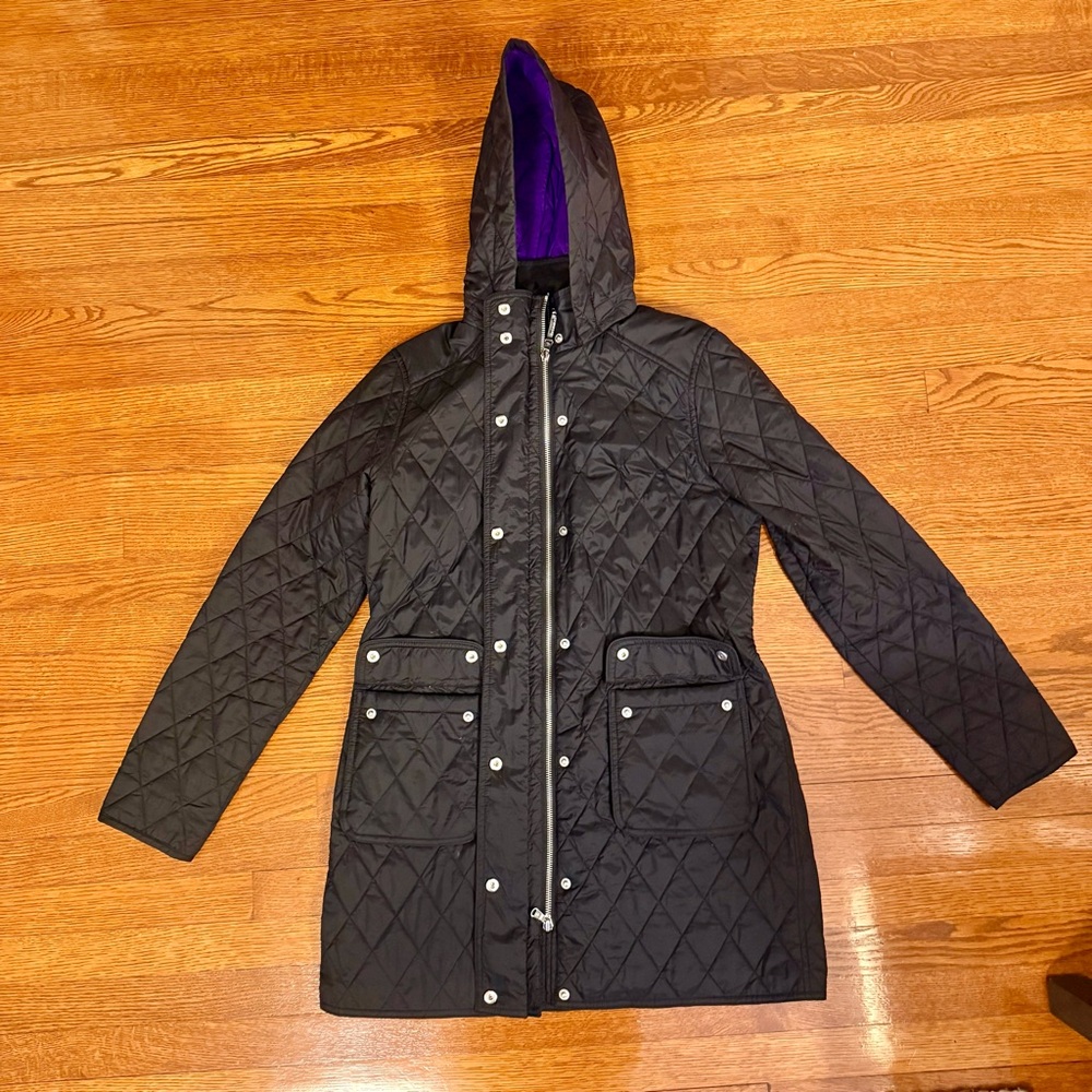 Lauren Ralph Lauren Quilted Jacket PM (Petite Medium) Black Like New-preloved - Picture 13 of 13